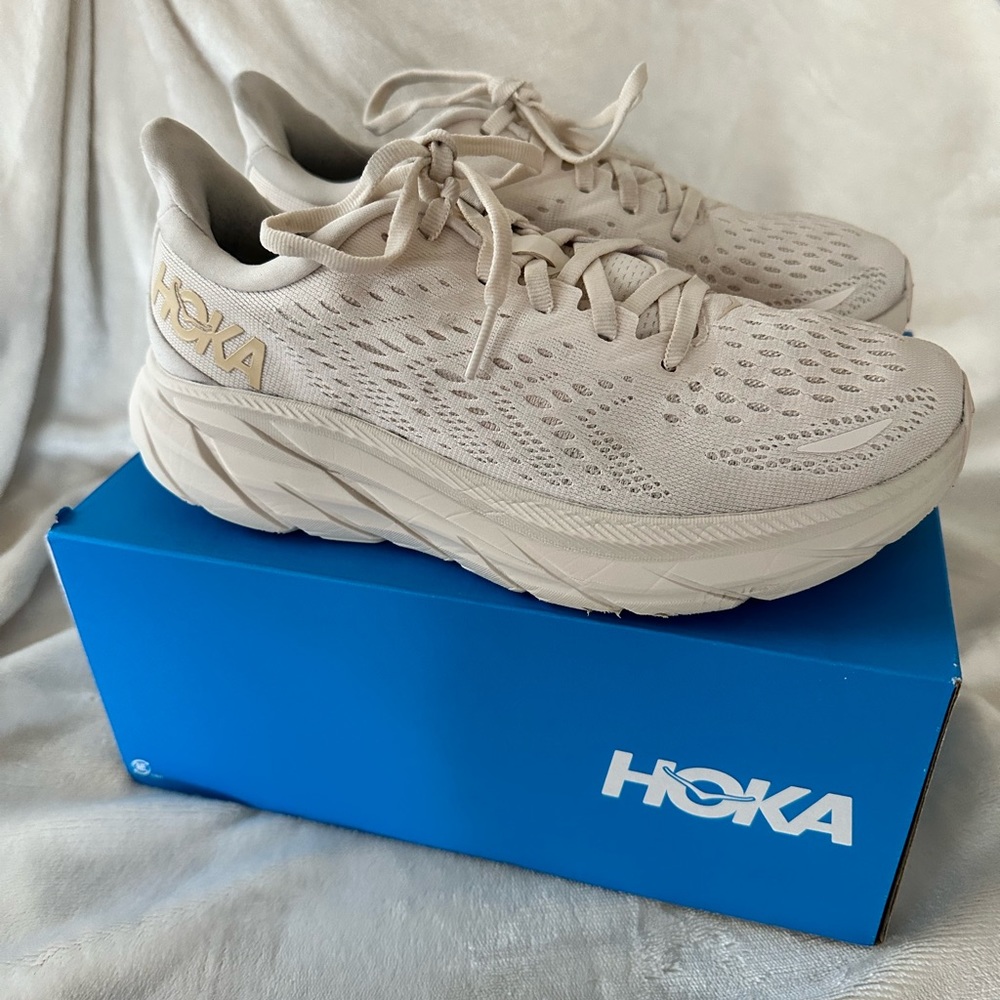 HOKA ONE ONE® Clifton 8 Running Shoe in Eggnog